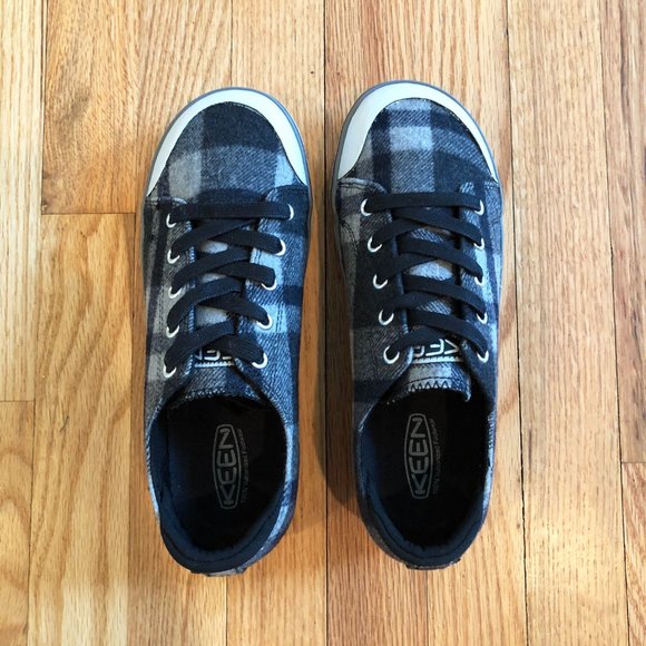 Keen Black and Gray Plaid Sneakers - Picture 7 of 8